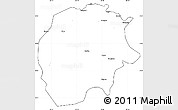 Blank Simple Map of Xunke, cropped outside