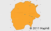 Political Simple Map of Xunke, cropped outside