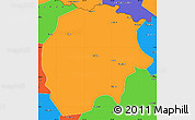 Political Simple Map of Xunke