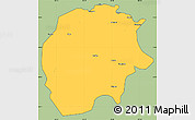 Savanna Style Simple Map of Xunke, cropped outside