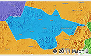 Political 3D Map of Yanshou