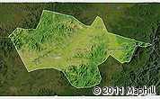 Satellite 3D Map of Yanshou, darken