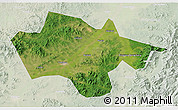 Satellite 3D Map of Yanshou, lighten