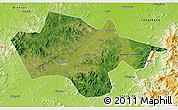 Satellite 3D Map of Yanshou, physical outside