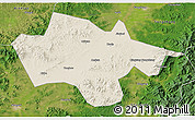 Shaded Relief 3D Map of Yanshou, satellite outside
