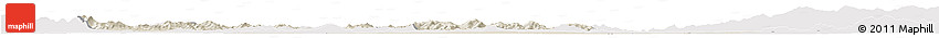 Shaded Relief Horizon Map of Yanshou, cropped outside