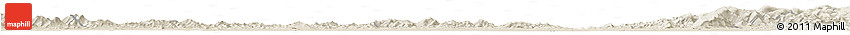 Shaded Relief Horizon Map of Yanshou
