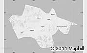 Gray Map of Yanshou, single color outside