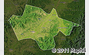 Satellite Map of Yanshou, darken
