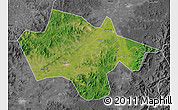 Satellite Map of Yanshou, desaturated