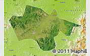 Satellite Map of Yanshou, physical outside