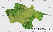 Satellite Map of Yanshou, single color outside