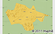 Savanna Style Map of Yanshou, single color outside