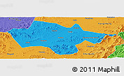 Political Panoramic Map of Yanshou