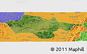 Satellite Panoramic Map of Yanshou, political outside