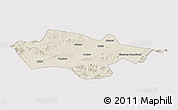 Shaded Relief Panoramic Map of Yanshou, cropped outside