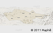 Shaded Relief Panoramic Map of Yanshou, lighten