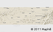 Shaded Relief Panoramic Map of Yanshou