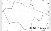 Blank Simple Map of Yanshou, no labels