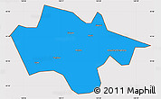 Political Simple Map of Yanshou, cropped outside