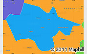 Political Simple Map of Yanshou