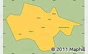 Savanna Style Simple Map of Yanshou, cropped outside