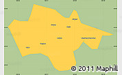 Savanna Style Simple Map of Yanshou, single color outside