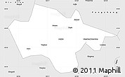 Silver Style Simple Map of Yanshou