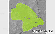 Physical 3D Map of Zhaodong, desaturated