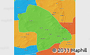 Political 3D Map of Zhaodong