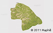 Satellite 3D Map of Zhaodong, cropped outside