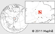 Blank Location Map of Zhaodong