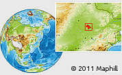 Physical Location Map of Zhaodong