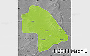 Physical Map of Zhaodong, desaturated