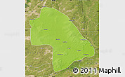 Physical Map of Zhaodong, satellite outside