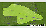 Physical Panoramic Map of Zhaodong, darken