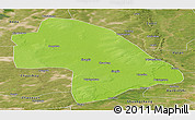 Physical Panoramic Map of Zhaodong, satellite outside