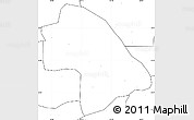 Blank Simple Map of Zhaodong, no labels
