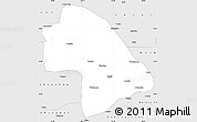 Silver Style Simple Map of Zhaodong