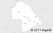 Silver Style Simple Map of Zhaodong, single color outside