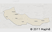 Shaded Relief 3D Map of Zhaoyuan, lighten, semi-desaturated