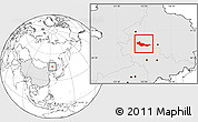 Blank Location Map of Zhaoyuan, highlighted country