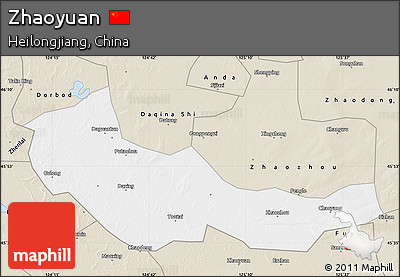 Classic Style Map of Zhaoyuan