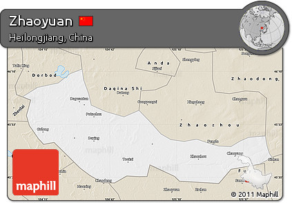 Classic Style Map of Zhaoyuan