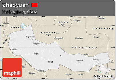 Classic Style Map of Zhaoyuan