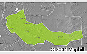 Physical Map of Zhaoyuan, desaturated