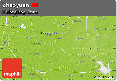 Physical Map of Zhaoyuan
