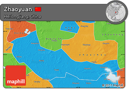 Political Map of Zhaoyuan