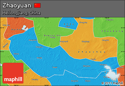 Political Map of Zhaoyuan