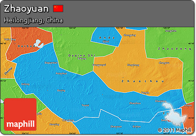 Political Map of Zhaoyuan